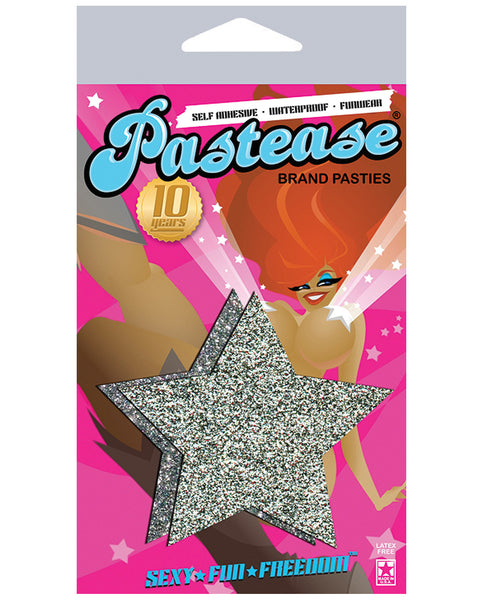 Pastease Silver Glitter Star O/S