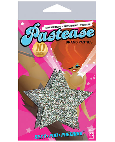 Pastease Silver Glitter Star O/S