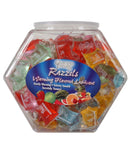 Razzels Warming Lubricant - Pillow Pack Asst. Flavors Bowl of 100