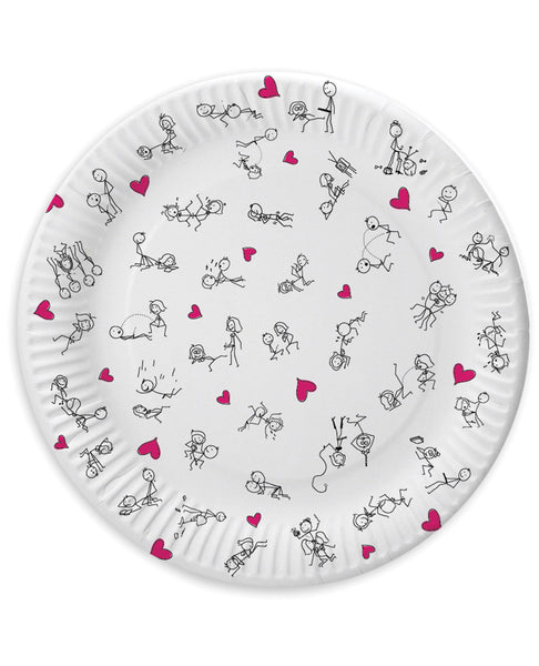 7" Dirty Dishes Position Plates - Bag of 8, Bachelorette & Party Supplies,- www.gspotzone.com