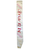 Bachelorette Bride To Be Non Flashing Sash - White, Bachelorette & Party Supplies,- www.gspotzone.com