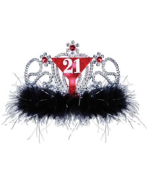 21st Birthday Flashing Tiara, Bachelorette & Party Supplies,- www.gspotzone.com