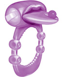 X-treme Vibe Pierced Tongue Pleasure Ring - Purple