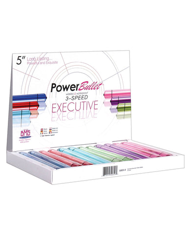 5" Breeze Power Bullet - Asst. Colors Display of 12, Stimulators,- www.gspotzone.com