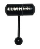 Lix Oral Vibrator Cum Here Tongue Ring - Black