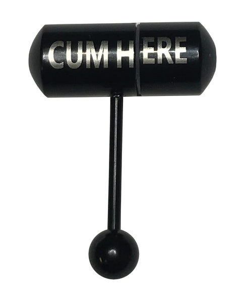 Lix Oral Vibrator Cum Here Tongue Ring - Black