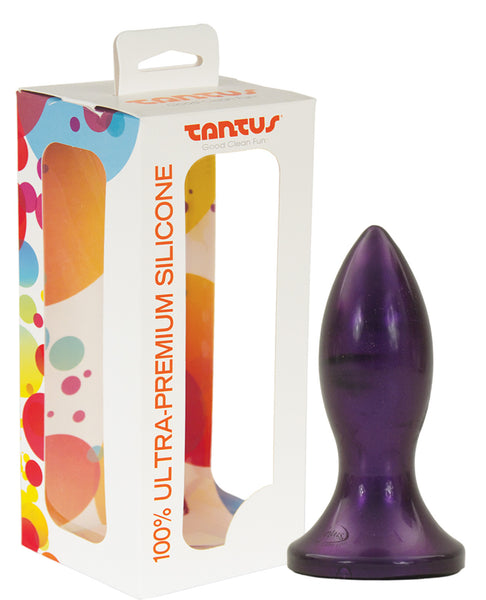 Tantus B-Bomb Silicone Vibrating Plug - Purple