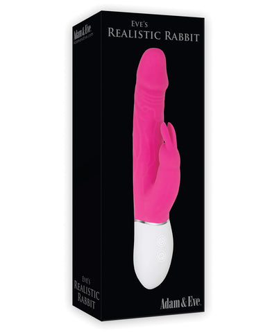 Adam & Eve A&E Realistic Rabbit Dual Simulator - Pink