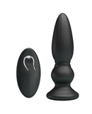 Mr. Play Vibrating Anal Plug w/Remote - Black