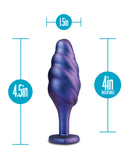 Blush Anal Adventures Matrix Bumped Bling Plug - Sapphire