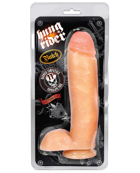 Blush Hung Rider Butch 9" Dildo w/Suction Cup - Flesh