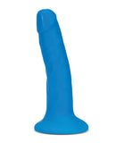 Blush Neo Elite 6" Silicone Dual Density Cock - Neon Blue
