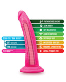 Blush Neo Elite 7.5" Silicone Dual Density Cock - Neon Pink