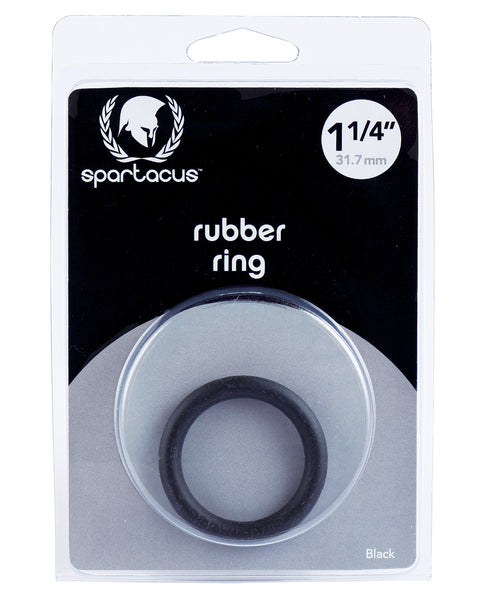 1.25" Rubber Cock Ring - Black, Penis Enhancement,- www.gspotzone.com