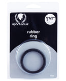 1.5" Rubber Cock Ring - Black, Penis Enhancement,- www.gspotzone.com