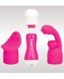 Bodywand Rechargeable Mini Massager w/Attachment - Pink