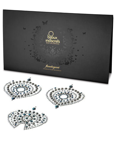 Bijoux Indiscrets Flamboyant Skin Jewelry - Black/Silver