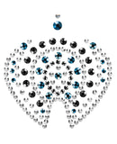 Bijoux Indiscrets Flamboyant Skin Jewelry - Black/Silver