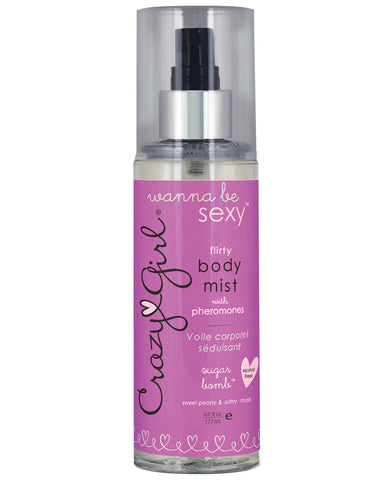 Crazy Girl Sexy & Flirty Body Mist w/Pheromones - 6 oz Sugar Bomb