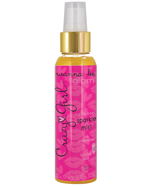 Crazy Girl Glitzy Gold Body Sparkle Mist w/Pheromones - 4 oz Tainted Love