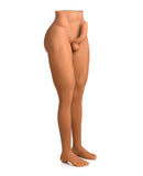 Curve Toys Jock Male Sex Partner w/7" Silicone Thrusting & Warming Dildo - Light  DROP SHIP ONLY