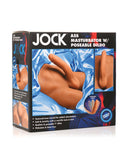 Curve Toys Jock Ass Masturbator w/Poseable Dildo - Drop Ship Only