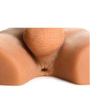 Curve Toys Jock Ass Masturbator w/Poseable Dildo - Drop Ship Only