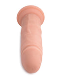 Curve Novelties Big Shot 7" Vibrating 21X Silicone Dildo w/out Balls w/Remote - Light