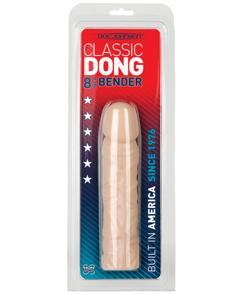 8" Bender Wire Dong - White, Dongs & Dildos,- www.gspotzone.com