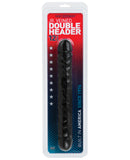 12" Jr. Double Header - Black, Dongs & Dildos,- www.gspotzone.com