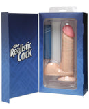 6" Realistic Cock w/Balls - White, Dongs & Dildos,- www.gspotzone.com