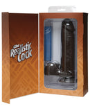 8" Realistic Cock w/Balls - Black, Dongs & Dildos,- www.gspotzone.com