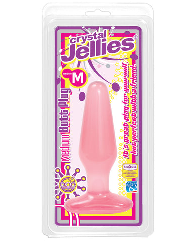 Crystal Jellies Butt Plug - Medium Pink