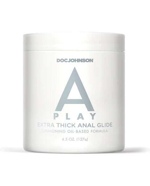 A Play Extra Thick Anal Glide w/Cushioning Oil based Formula - 4.5 oz