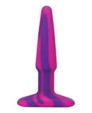 A Play 5" Goovy Silicone Anal Plug - Multicolor/Yellow