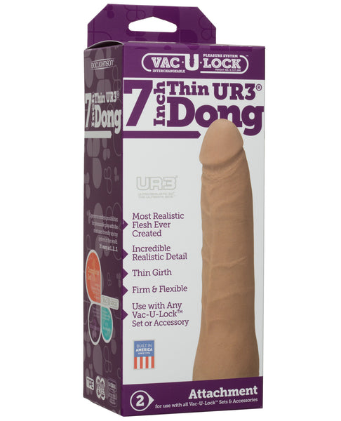 Vac-U-Lock 7" Ultraskyn Dong - Brown