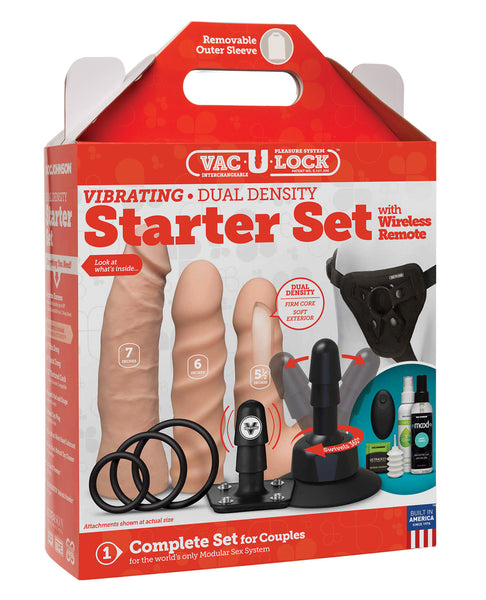 Vac-U-Lock Dual Density Starter Set w/Wireless Remote - Flesh