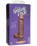 Vibrating 8" Realistic Cock - Brown