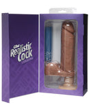 Vibrating 8" Realistic Cock - Brown