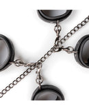 Easy Toys Fetish Set w/Collar, Ankle & Wrist Cuffs - Black