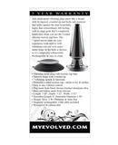 Evolved Advanced Vibrating Rechargeable Metal Plug - Black