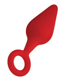 Forto F-10 Silicone Plug w/Pull Ring - Small Red