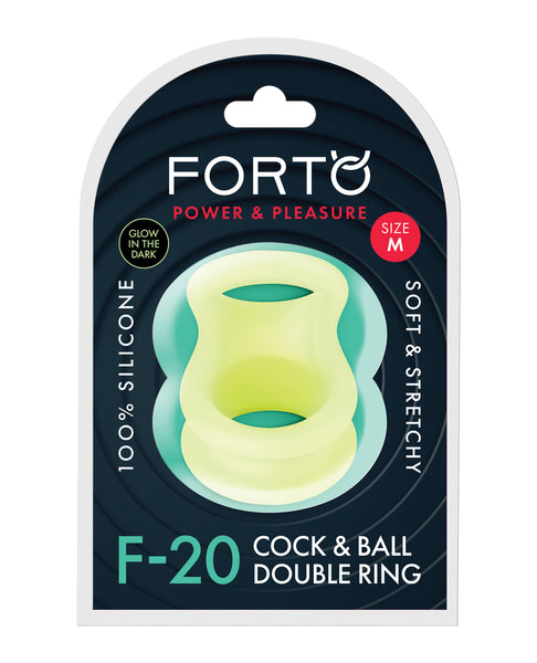 Forto F-20 55/72mm Liquid Silicone Balls Stretcher - Glow in the Dark