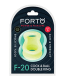 Forto F-20 50/67mm Liquid Silicone Balls Stretcher - Glow in the Dark