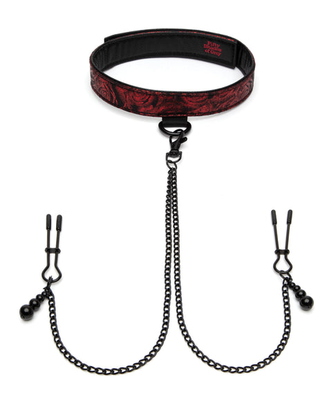 Fifty Shades of Grey Sweet Anticipation Collar Nipple Clamps
