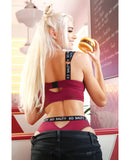 Vibes So Salty Long Line Bra & Cheeky Panty Berry Bliss S/M
