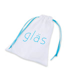 Glas 4" Rechargeable Vibrating Dotted G Spot/P Spot Plug - Blue