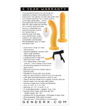 Gender X Sweet Embrace Dual Motor Strap On Vibe w/Harness - Yellow