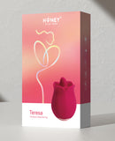 Teresa The Rose Toy w/ Tongue Vibrator - Red