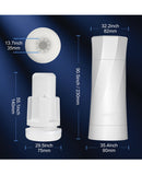 Sky Intense Suction & Vibration Blowjob Machine - White